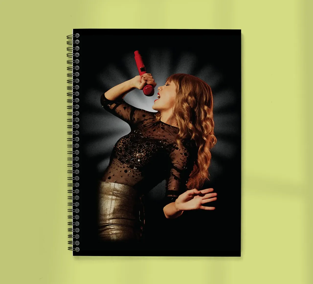 Taylor Swift in Black spiral notebook by avissta