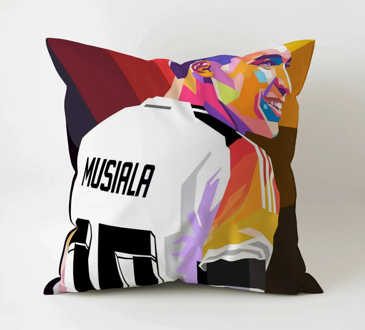 Jamal Musiala pop art cuscino da Hantamrata