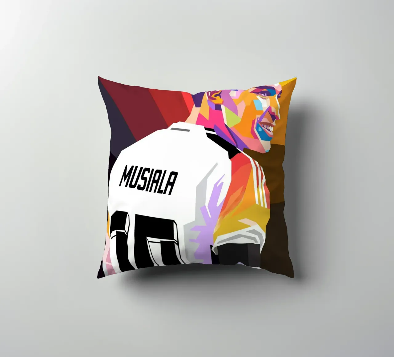 Jamal Musiala pop art cuscino da Hantamrata