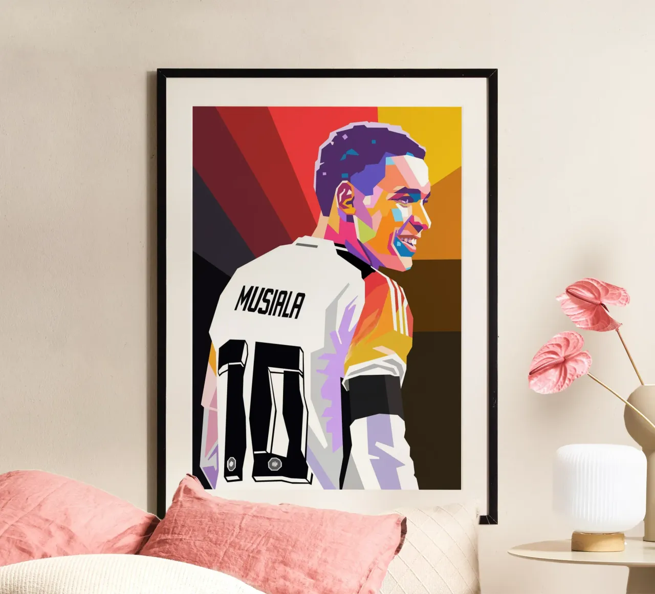 Jamal Musiala pop art carta hahnemühle da Hantamrata