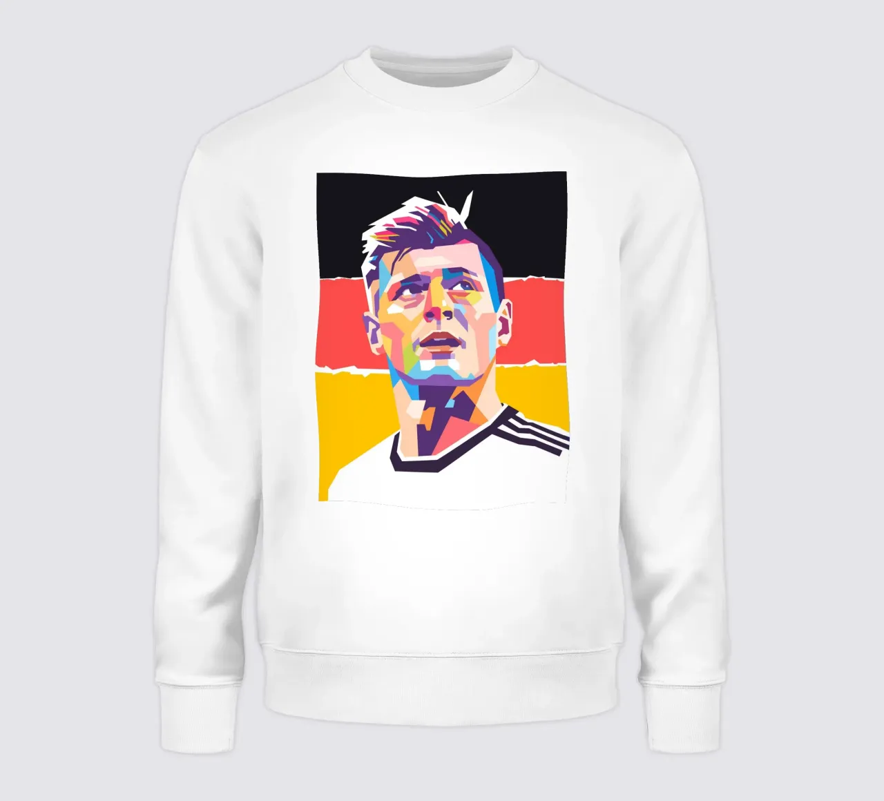 Tony Kroos ritratto pop art felpa da Hantamrata