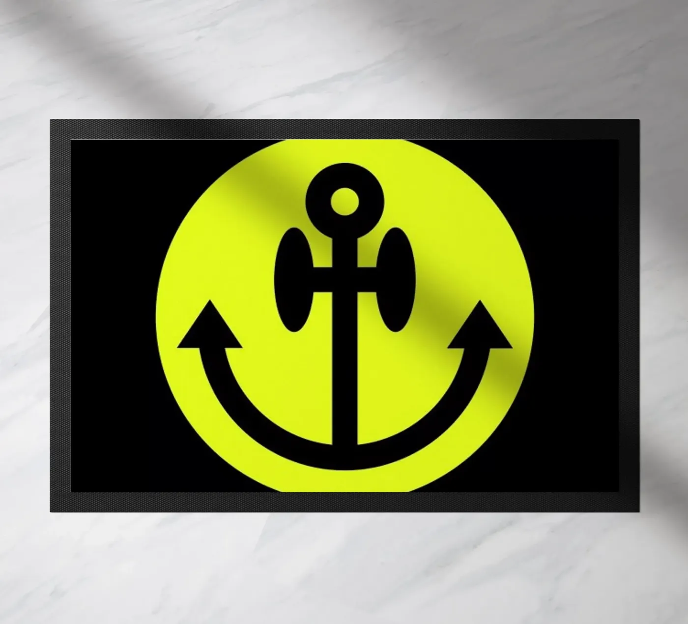 Anchor Smiley doormat by Chobopop