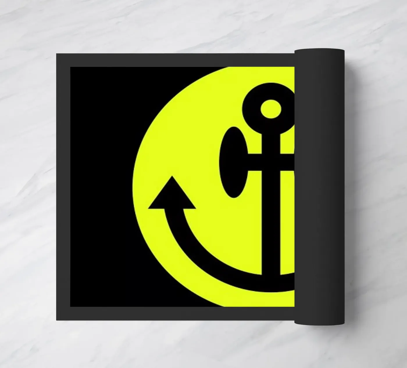 Anchor Smiley doormat by Chobopop