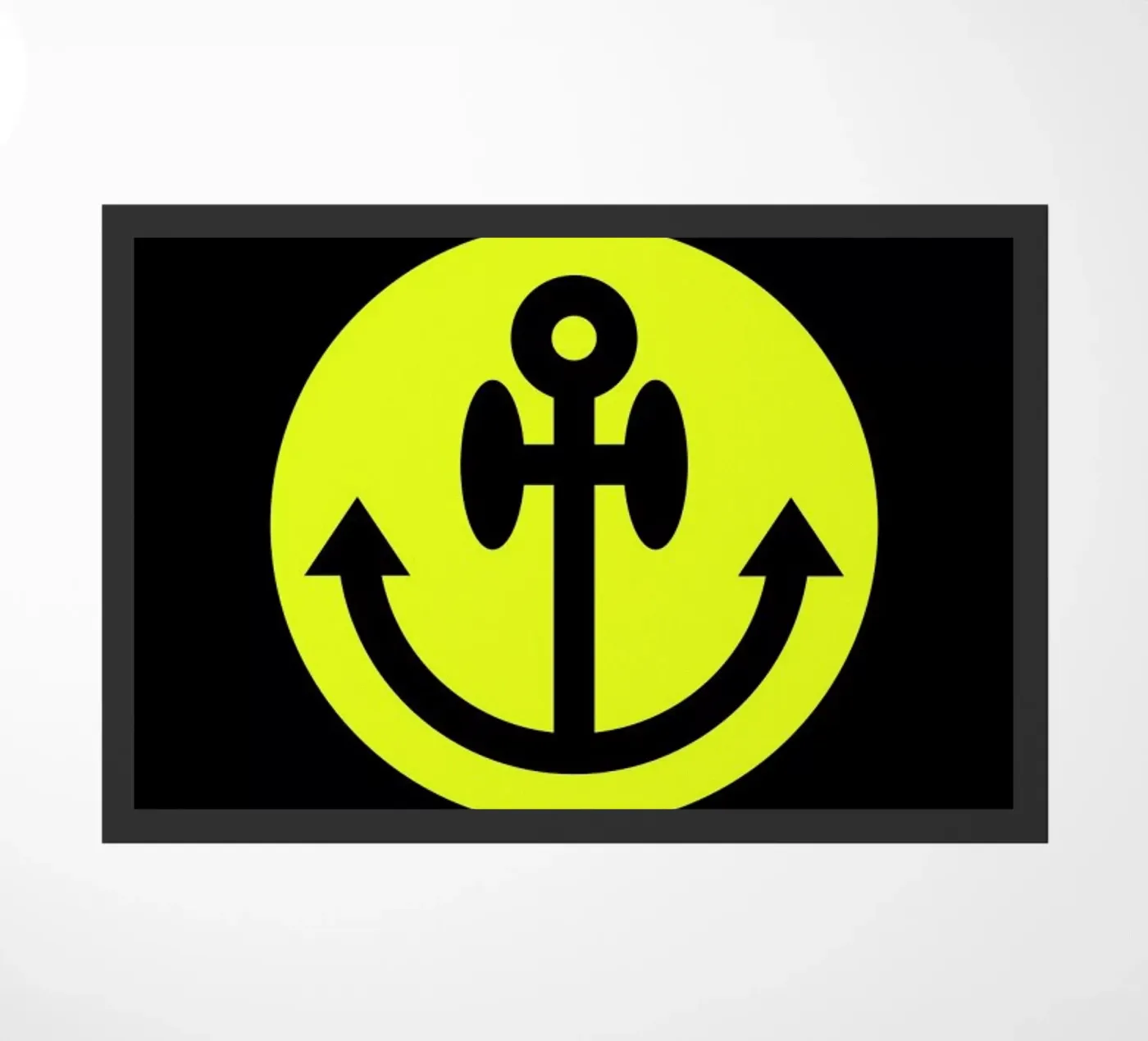 Anchor Smiley doormat by Chobopop