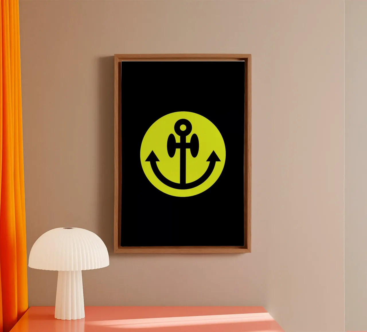 Anchor Smiley tela con Cornice a cassetta da Chobopop