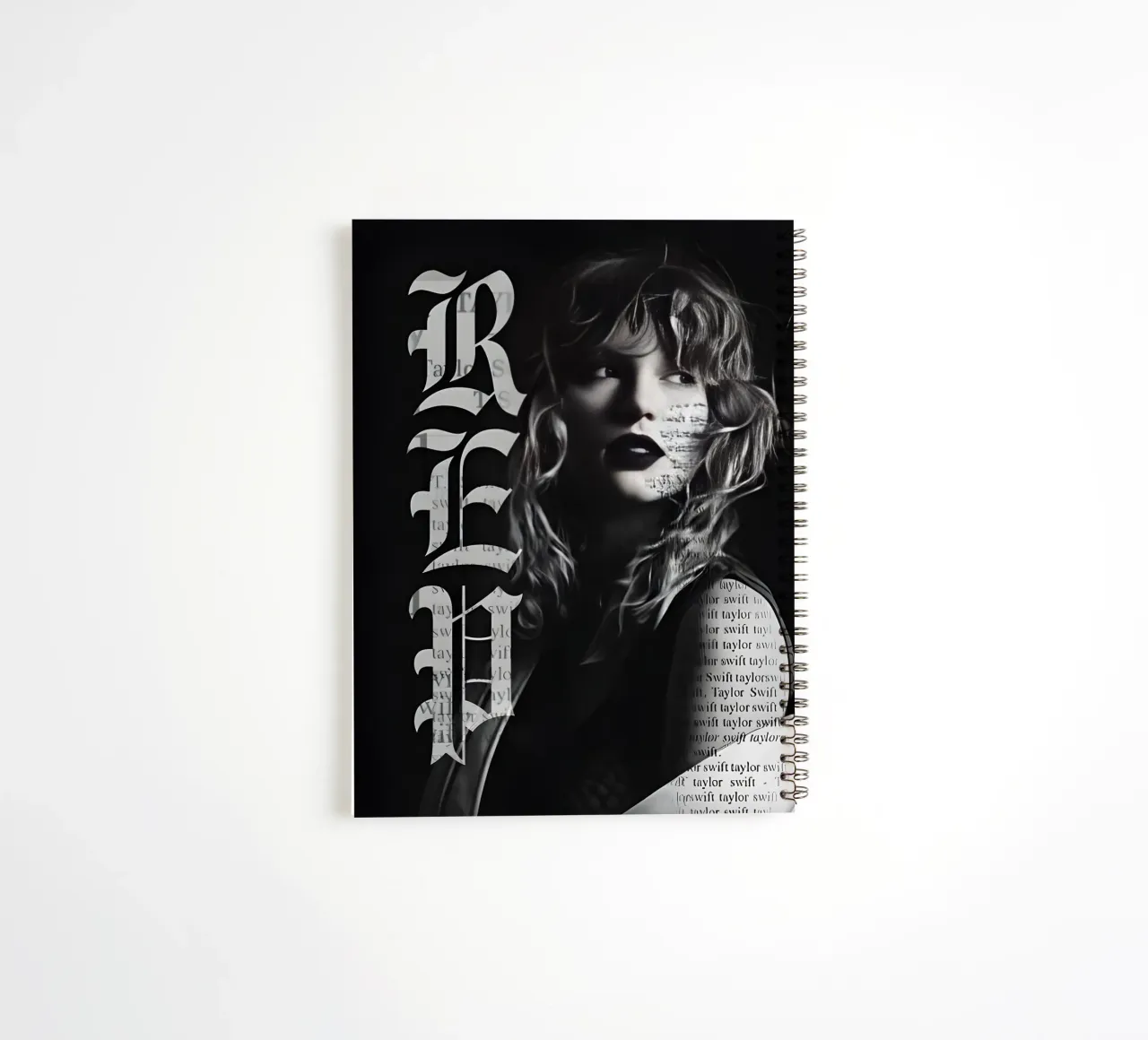 Red Taylor Swift spiral notebook by avissta
