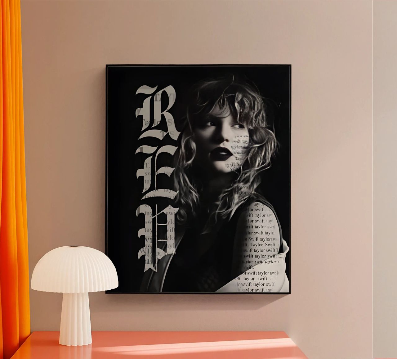 Red Taylor Swift plexiglass da avissta
