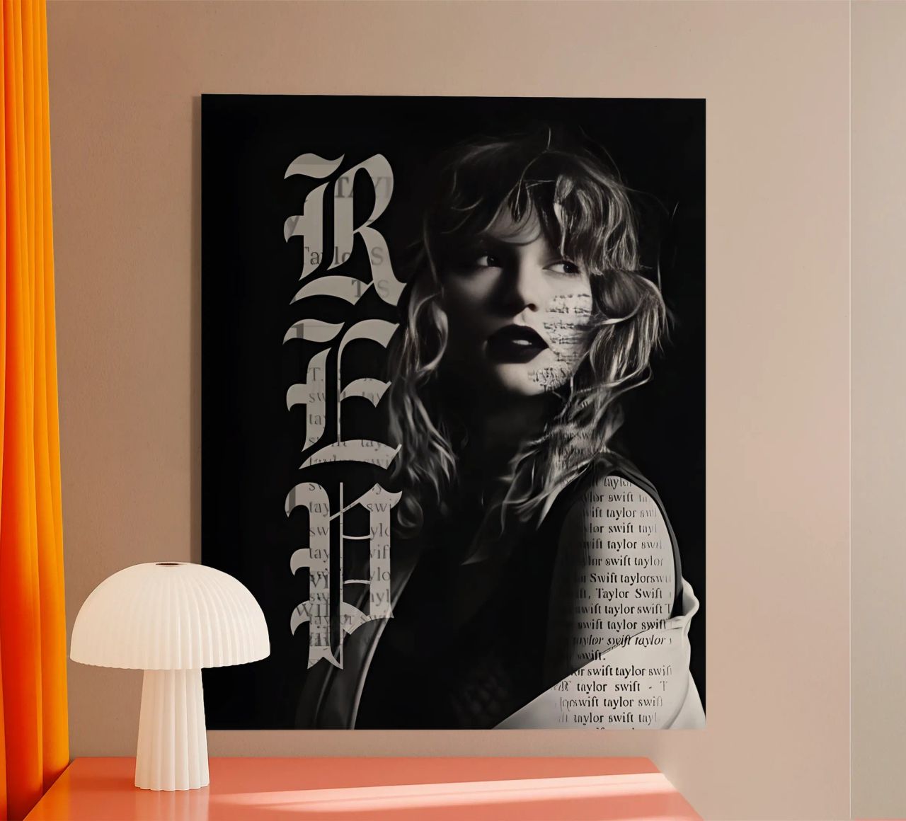 Red Taylor Swift plexiglass da avissta