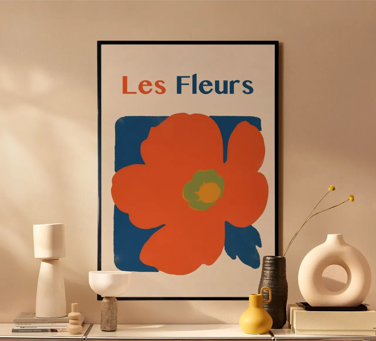 les Fleurs mia bella poster con telaio in plastica da Carinaprint
