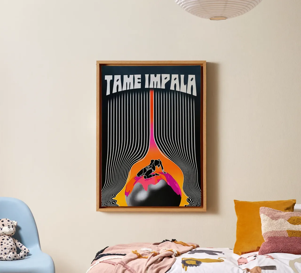 Tame Impala art tela con Cornice a cassetta da avissta