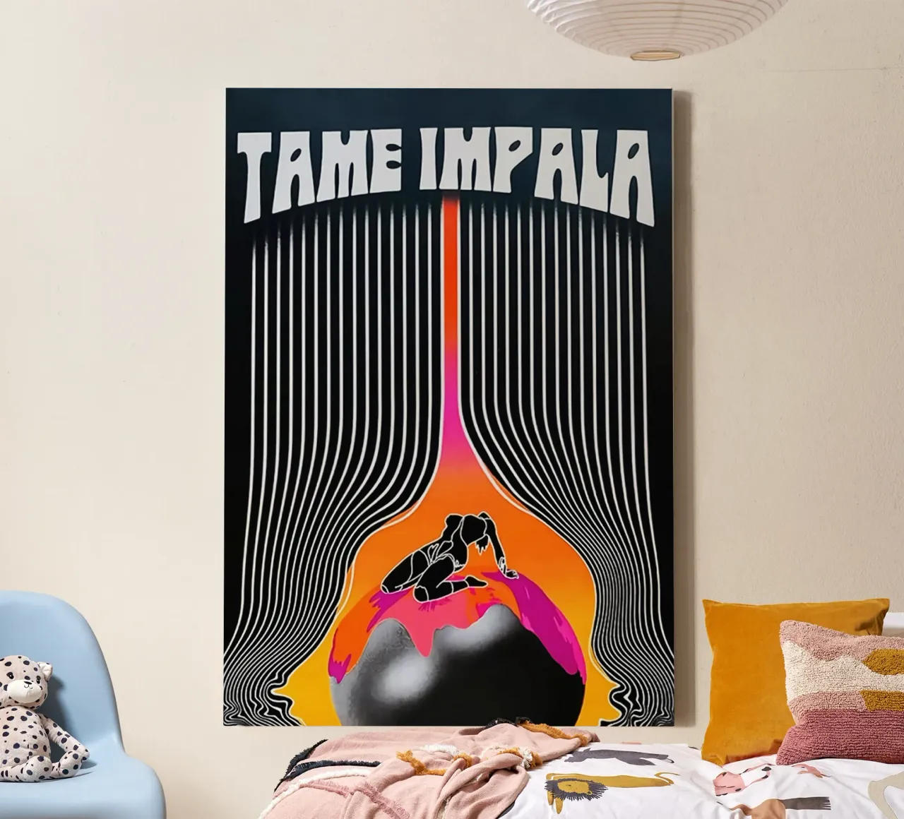 Tame Impala art tela con Cornice a cassetta da avissta