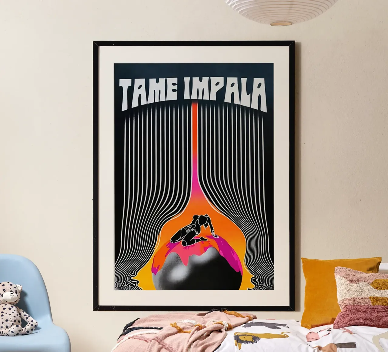 Tame Impala art poster con telaio in alluminio da avissta