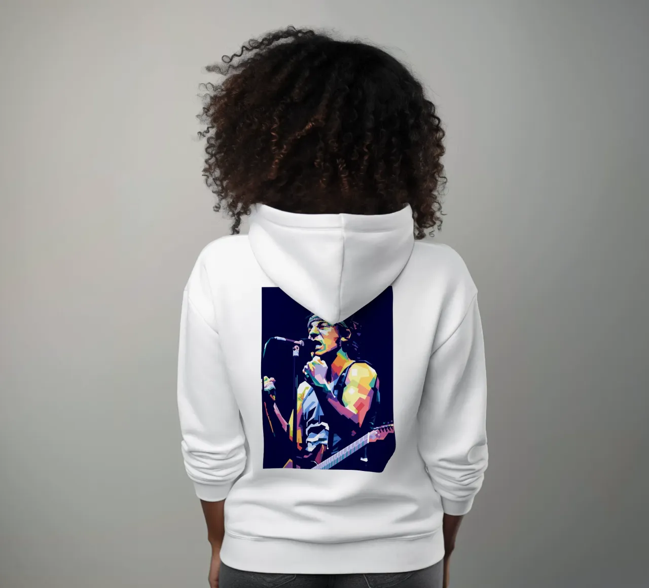 Bruce Springsteen in stile WPAP felpa con cappuccio da Alkahfsmart