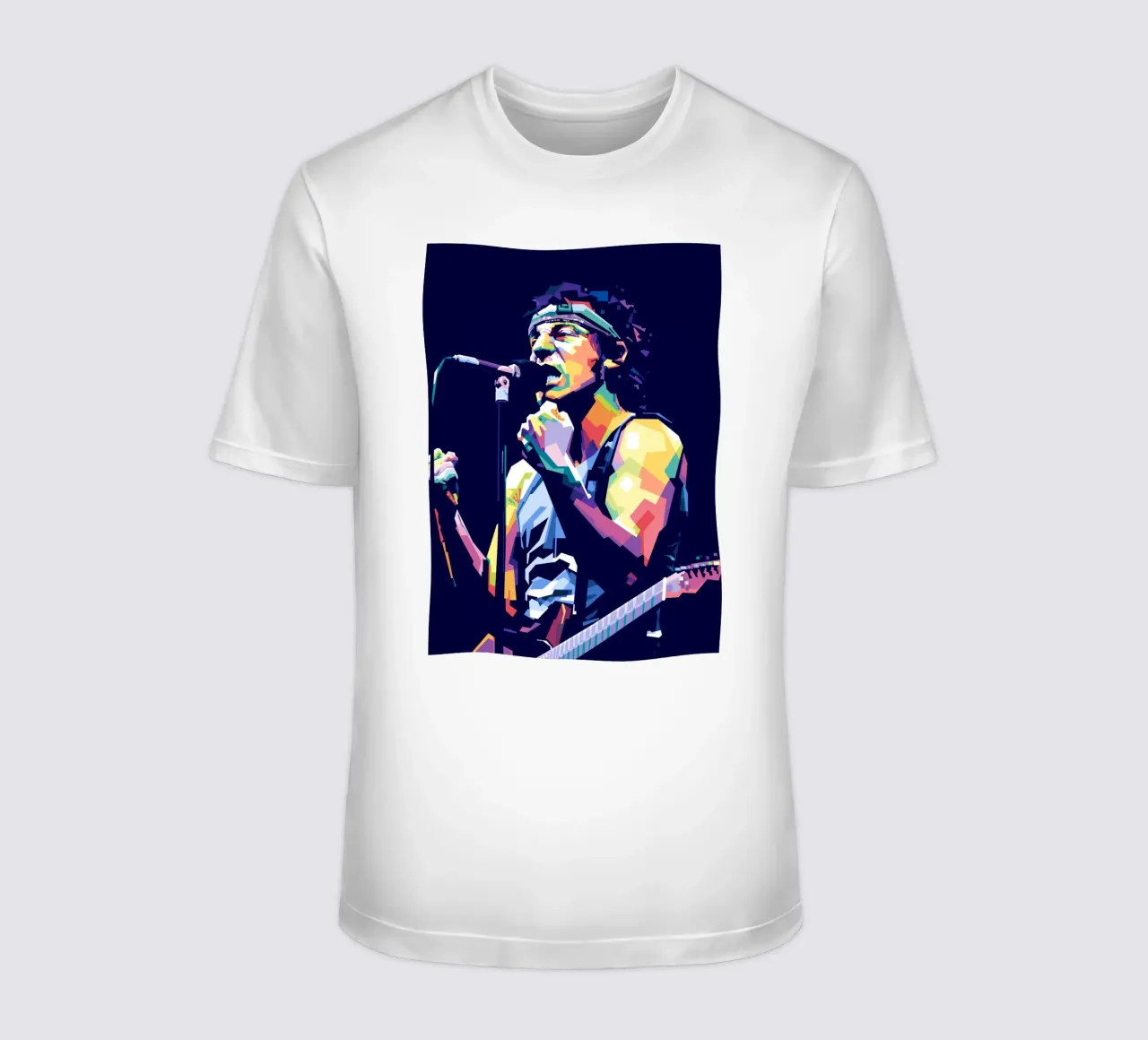 Bruce Springsteen in stile WPAP t-shirt da Alkahfsmart