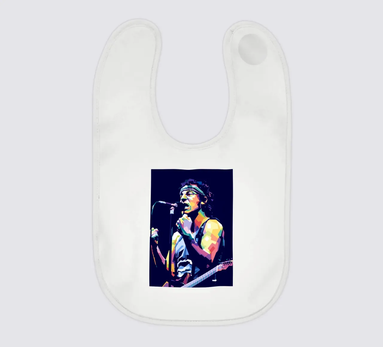 Bruce Springsteen in stile WPAP bavaglino da Alkahfsmart