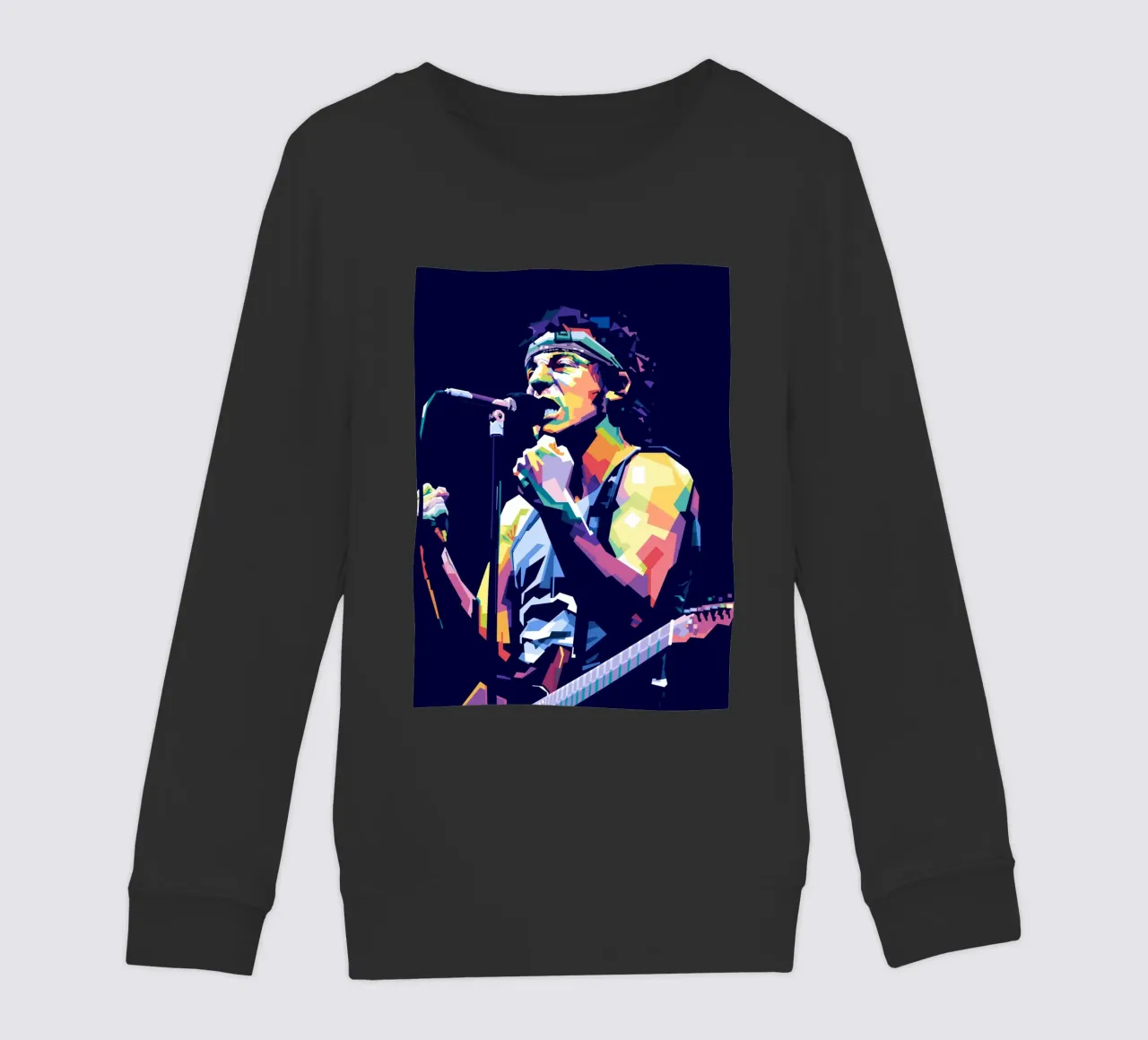 Bruce Springsteen in stile WPAP felpa bambino da Alkahfsmart