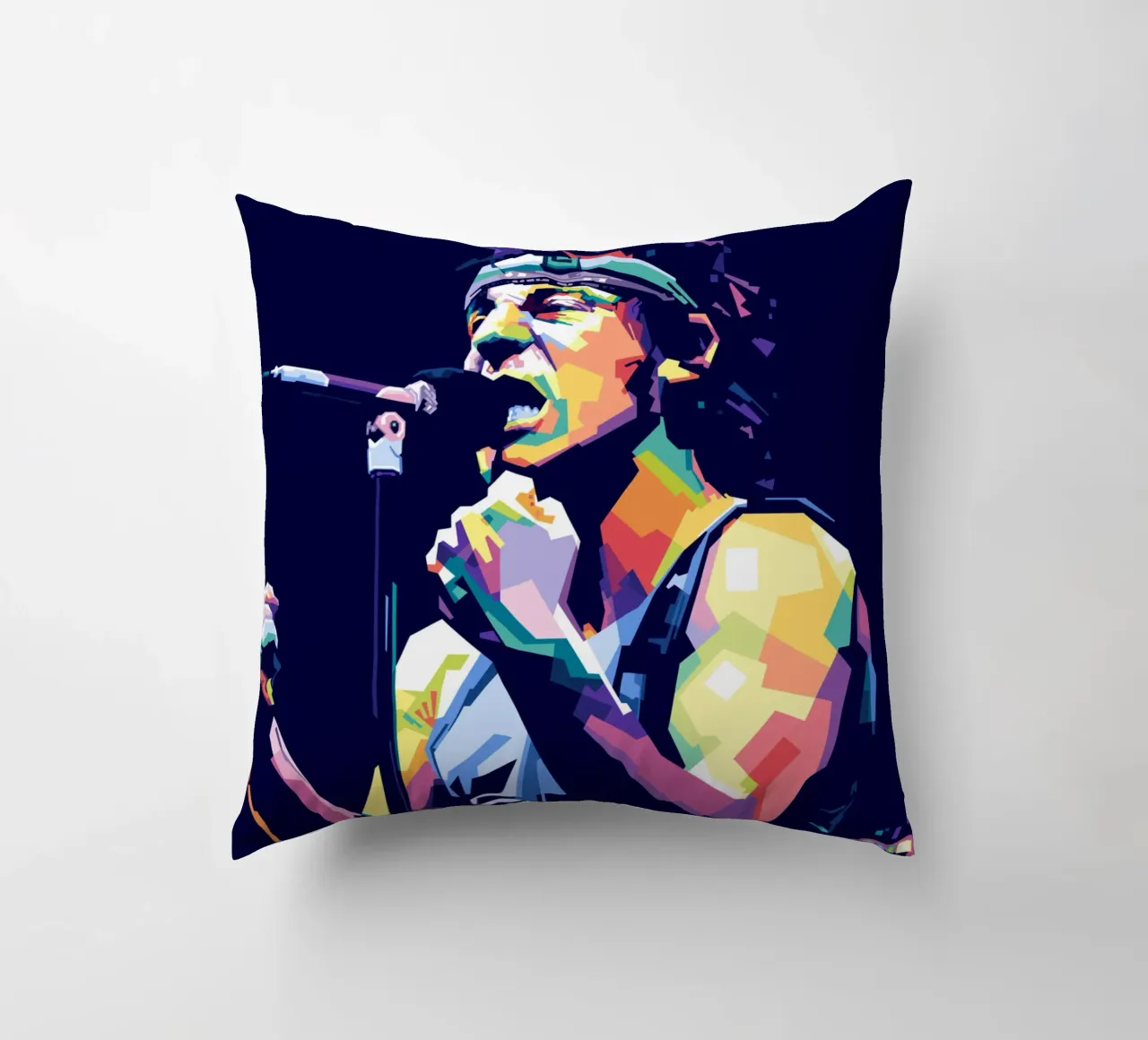 Bruce Springsteen in stile WPAP cuscino da Alkahfsmart