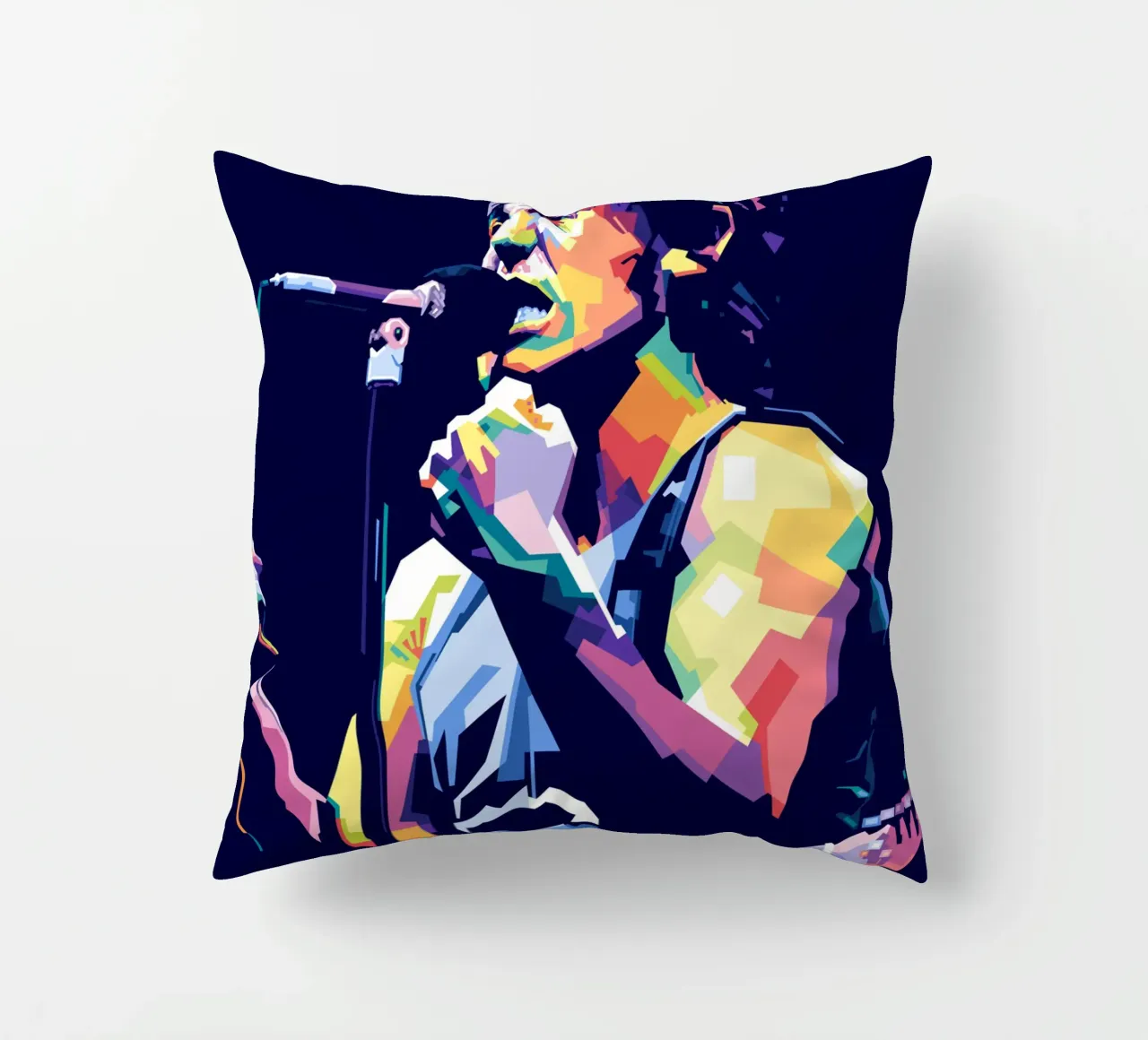 Bruce Springsteen in stile WPAP cuscino da Alkahfsmart