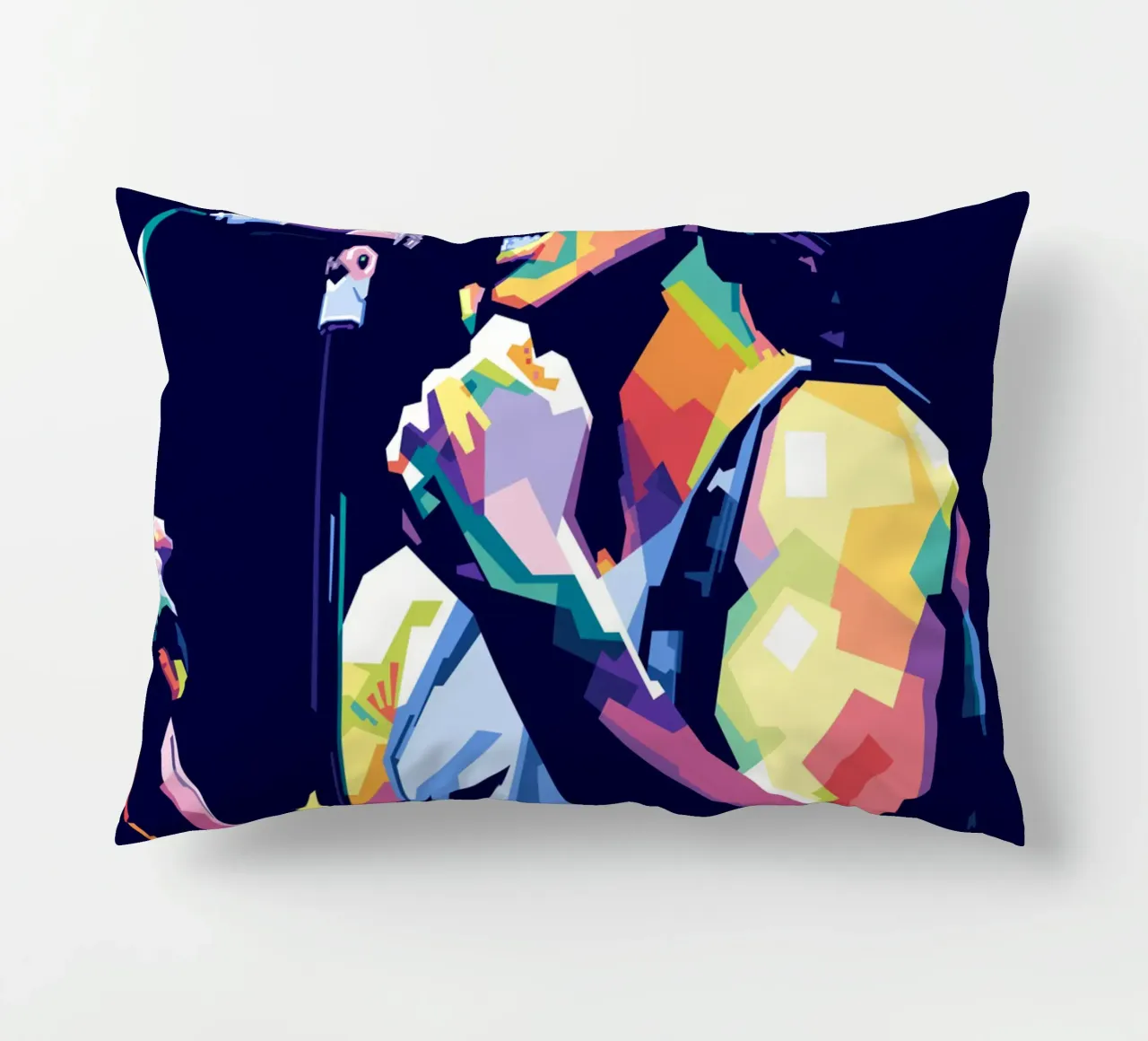 Bruce Springsteen in stile WPAP cuscino da Alkahfsmart