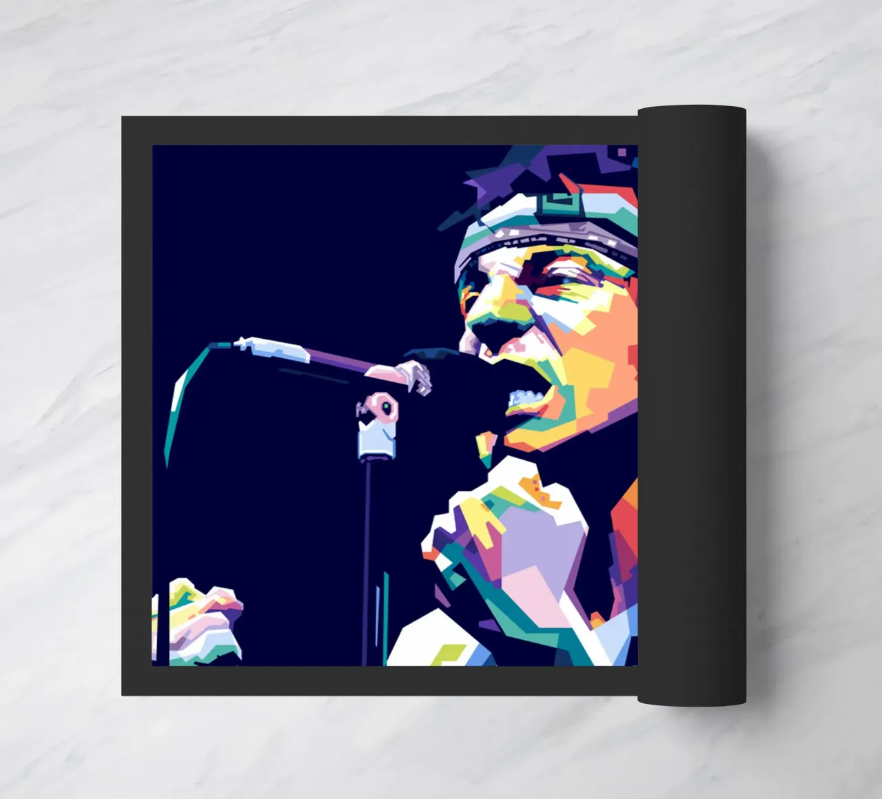 Bruce Springsteen in stile WPAP zerbino da Alkahfsmart