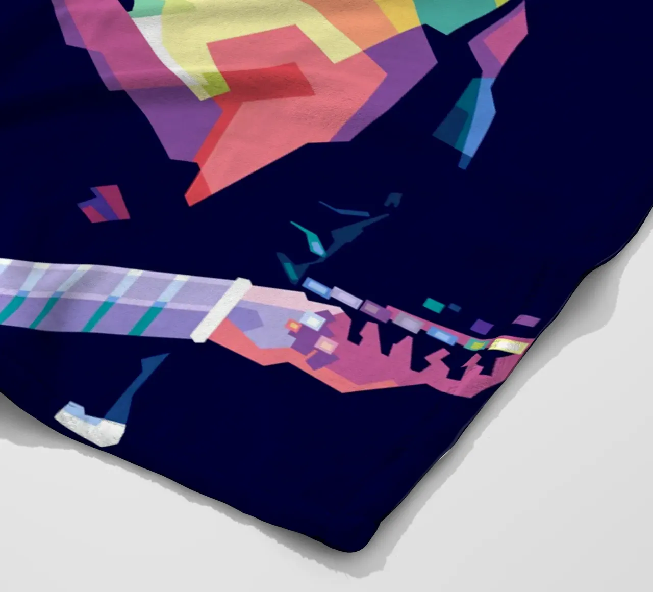 Bruce Springsteen in stile WPAP coperta in pile da Alkahfsmart