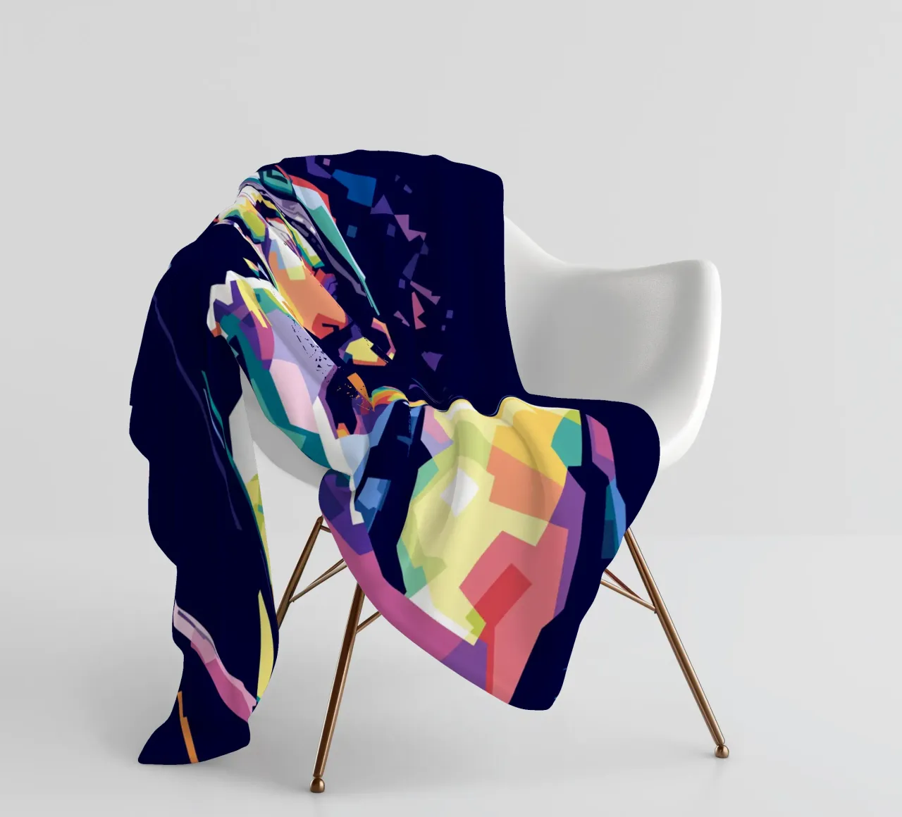 Bruce Springsteen in stile WPAP coperta in pile da Alkahfsmart