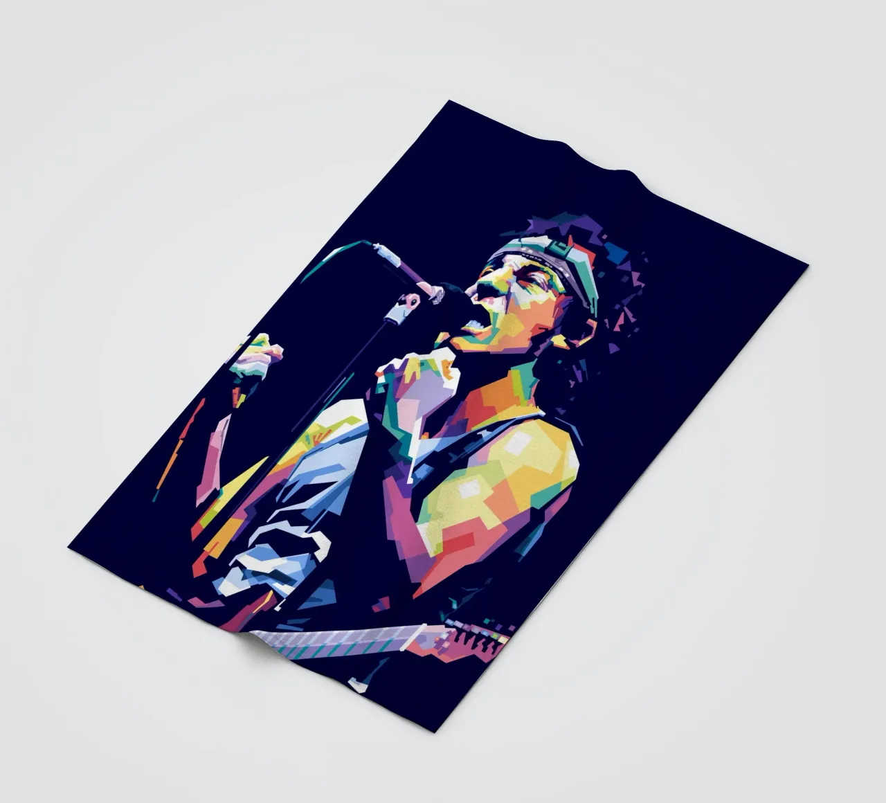 Bruce Springsteen in stile WPAP coperta in pile da Alkahfsmart