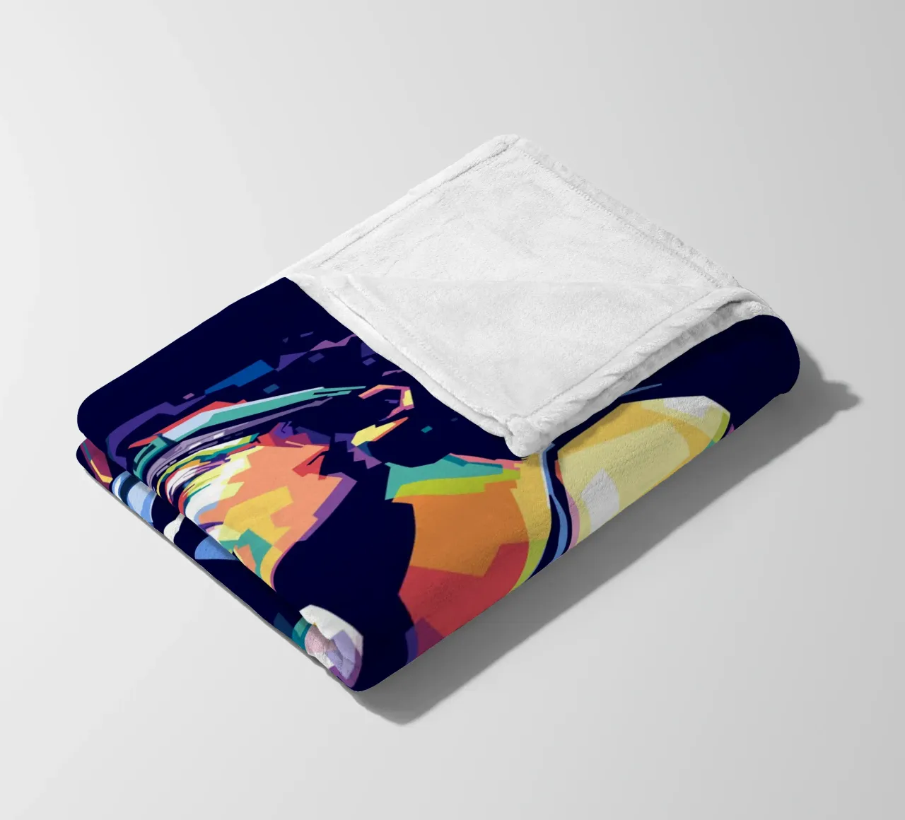 Bruce Springsteen in stile WPAP coperta in pile da Alkahfsmart