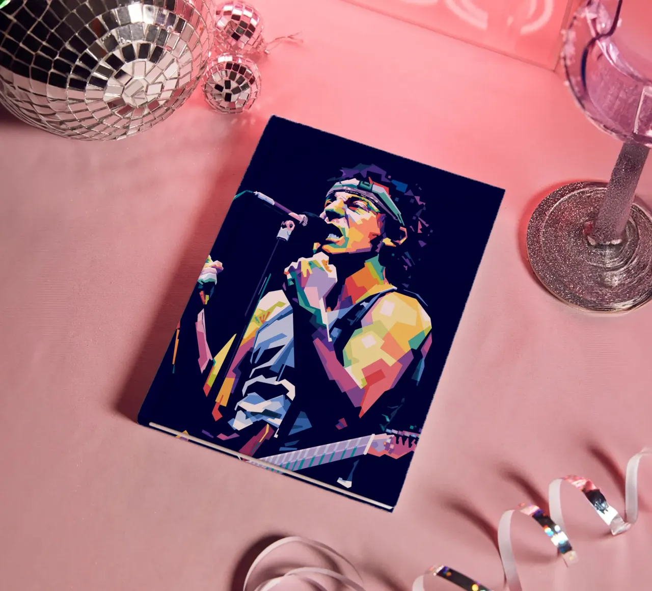 Bruce Springsteen in stile WPAP diario da Alkahfsmart
