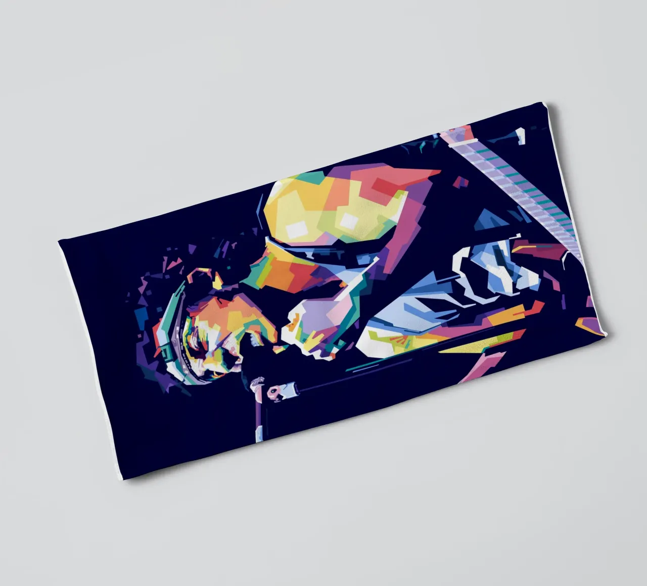 Bruce Springsteen in WPAP style towel by Alkahfsmart