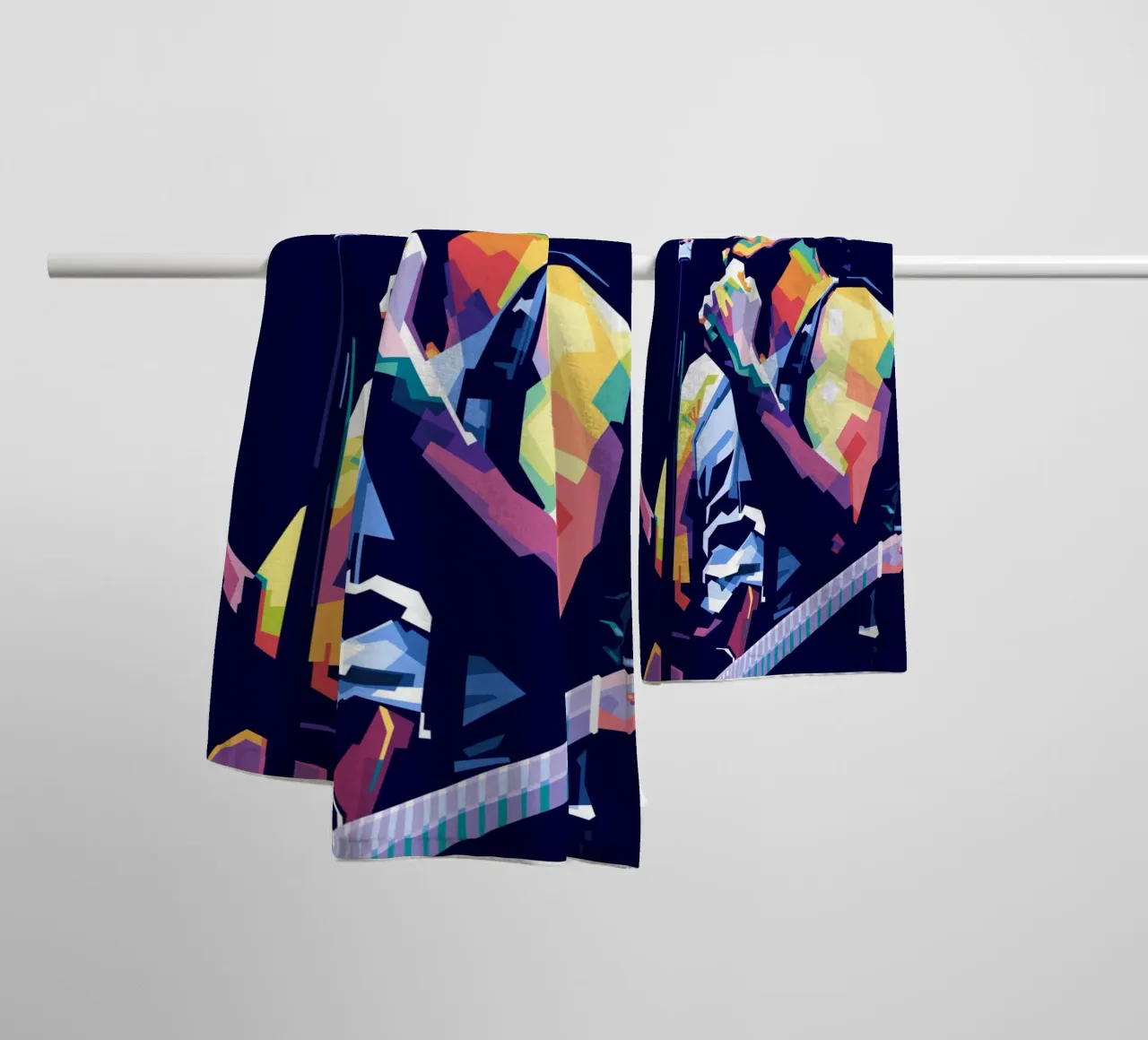 Bruce Springsteen in WPAP style towel by Alkahfsmart