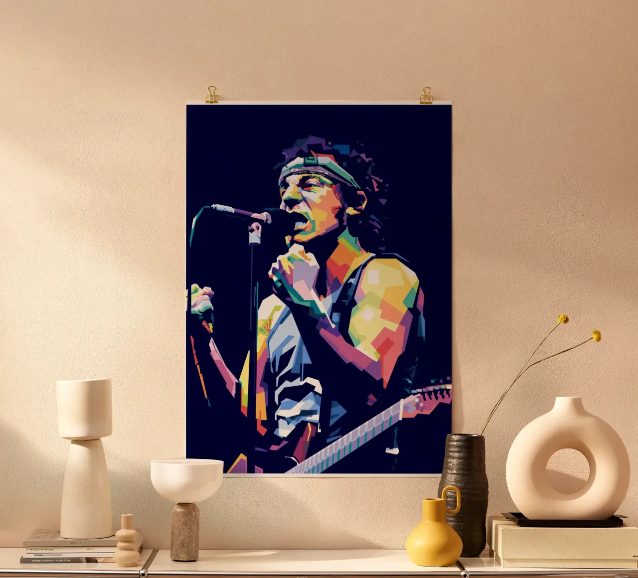 Bruce Springsteen in stile WPAP carta hahnemühle da Alkahfsmart