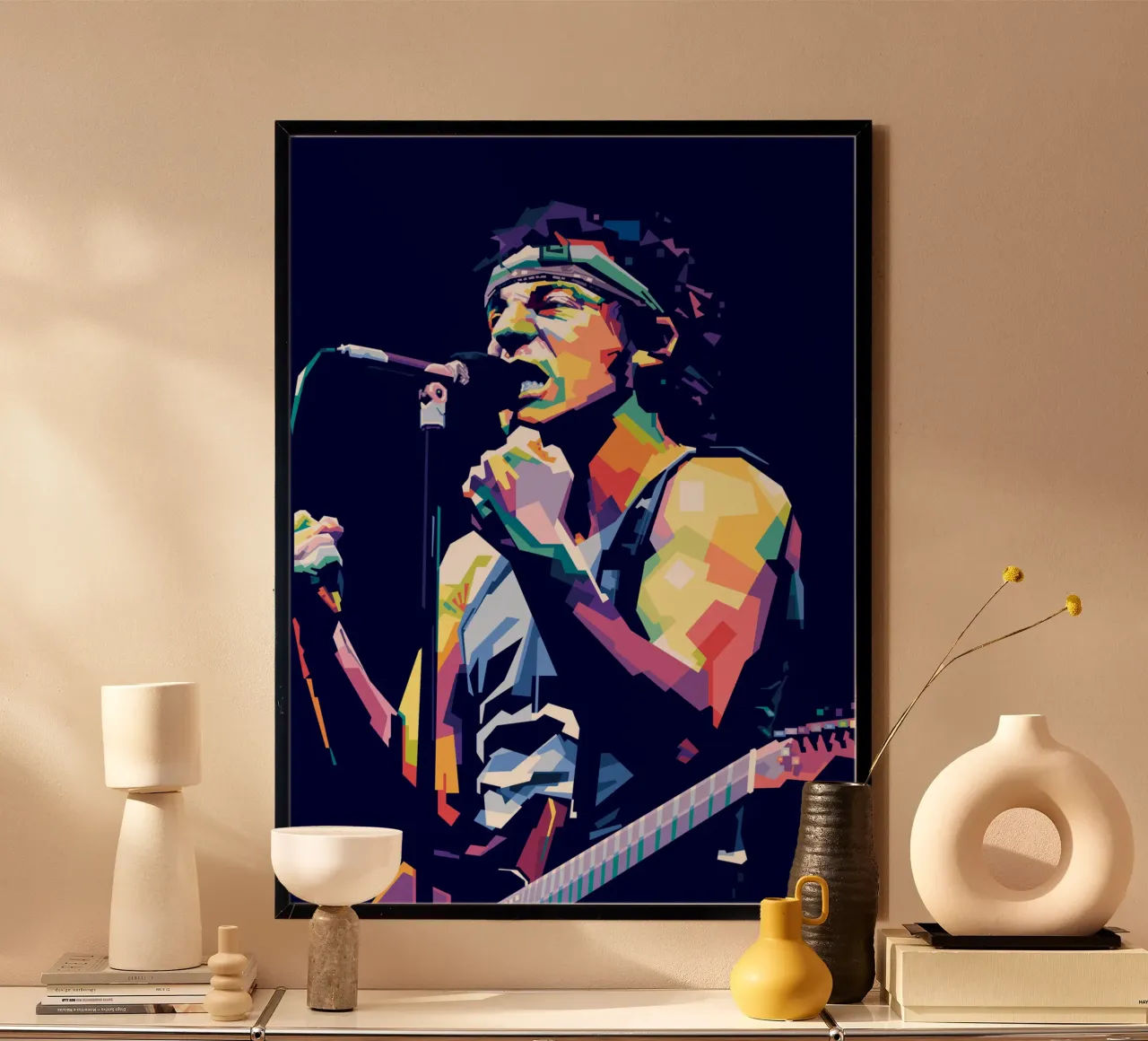 Bruce Springsteen in stile WPAP carta hahnemühle da Alkahfsmart
