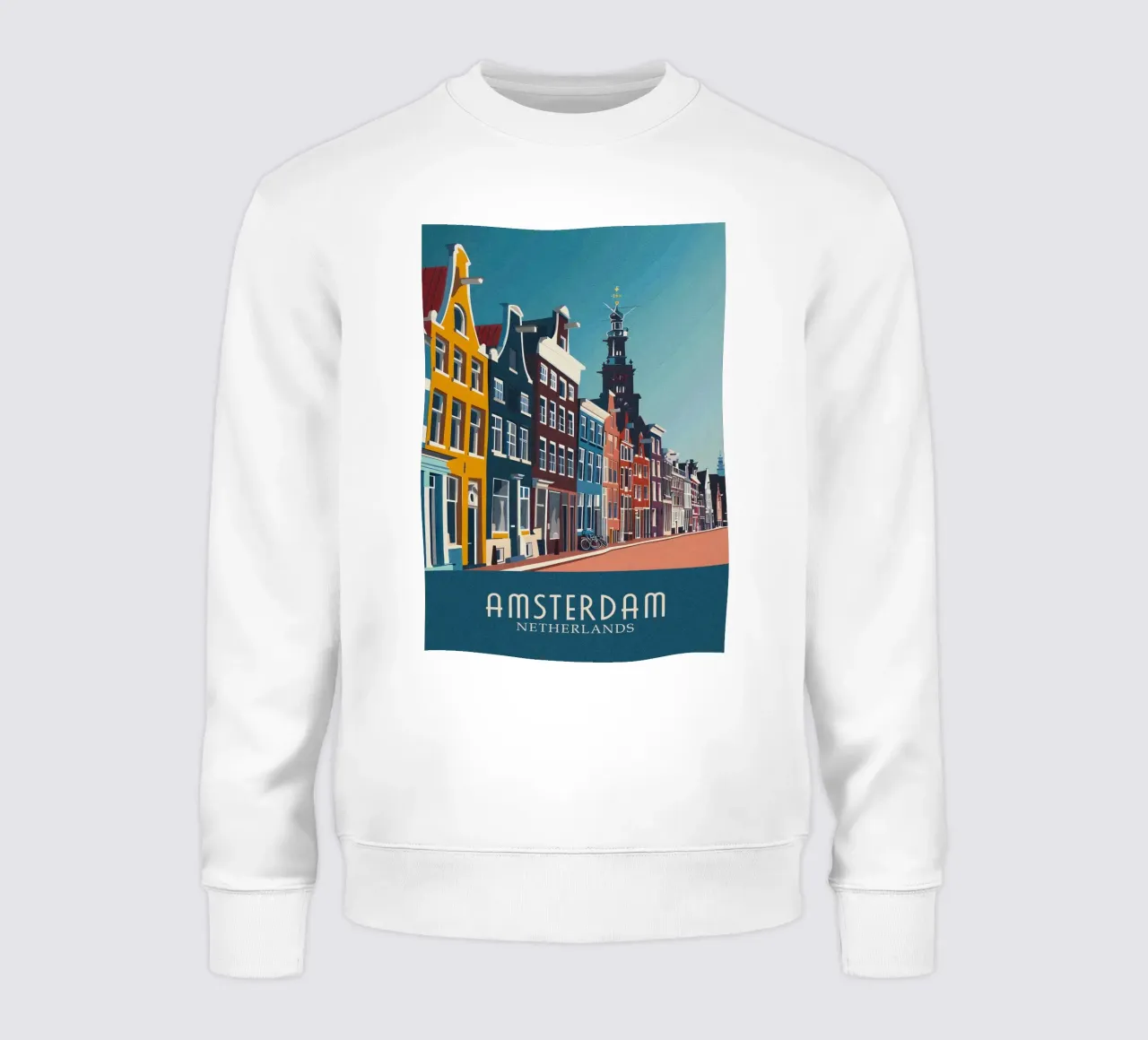 Amsterdam city Netherlands felpa da Travelstudio