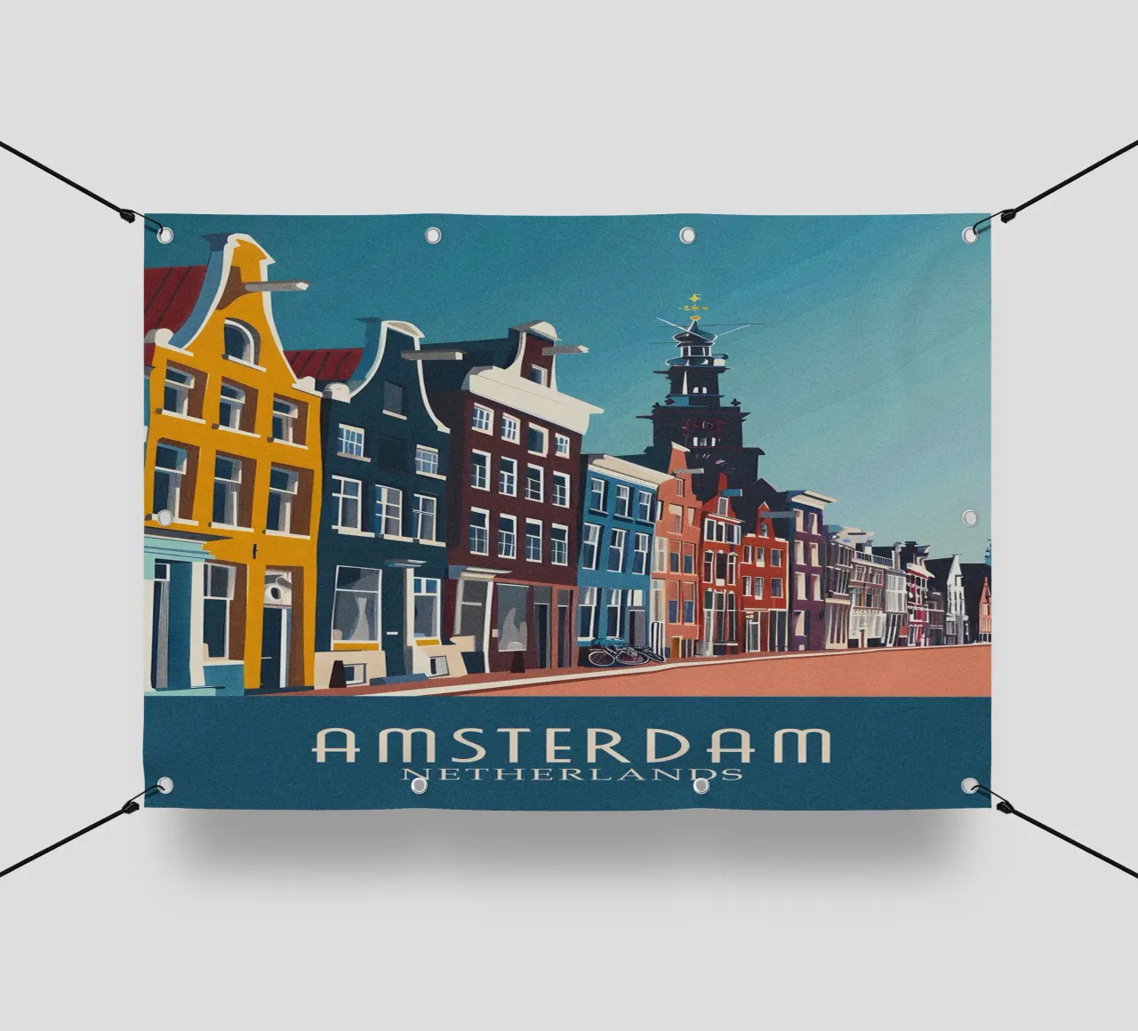 Amsterdam city Netherlands telo in pvc da Travelstudio
