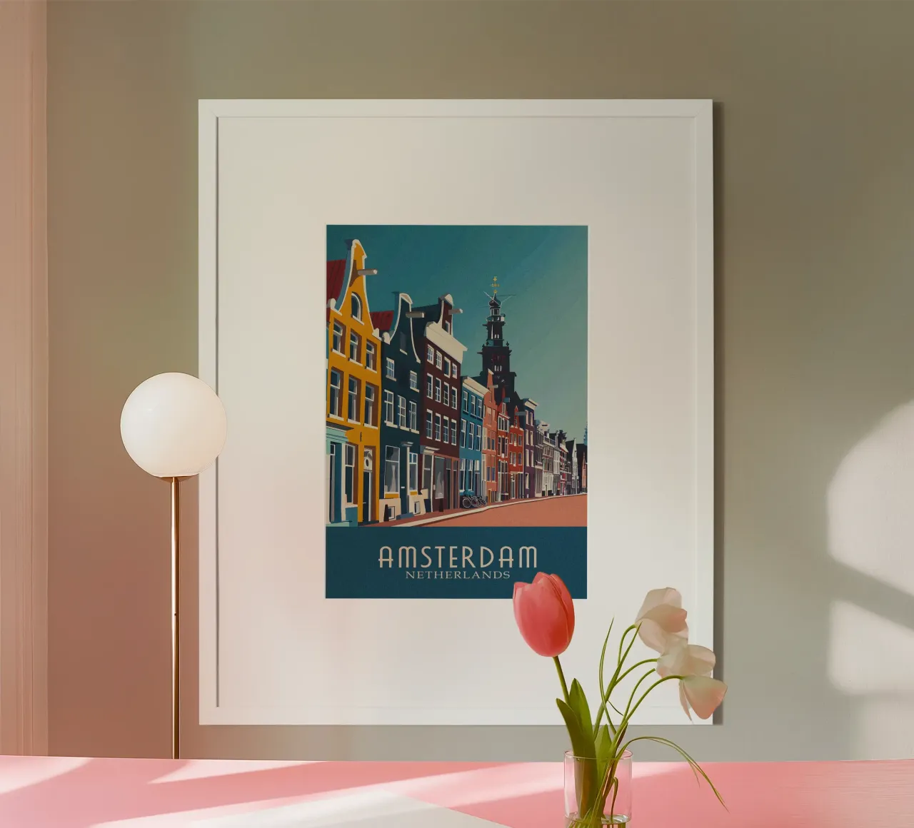 Amsterdam city Netherlands carta hahnemühle da Travelstudio