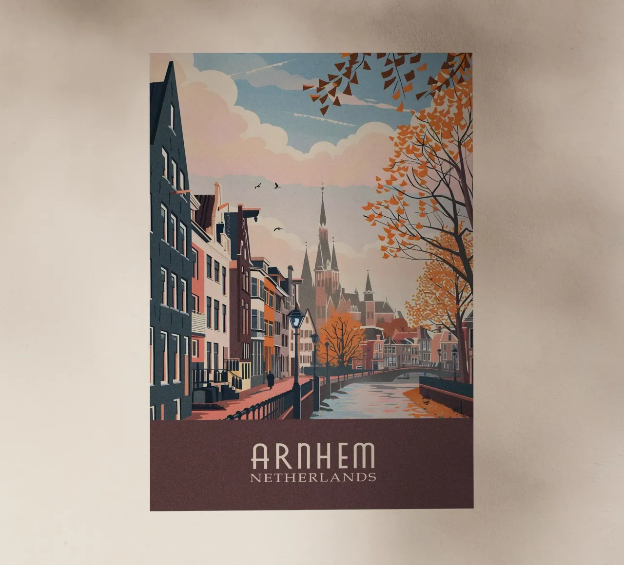 Arnhem city Netherlands pellicola backlit da Travelstudio