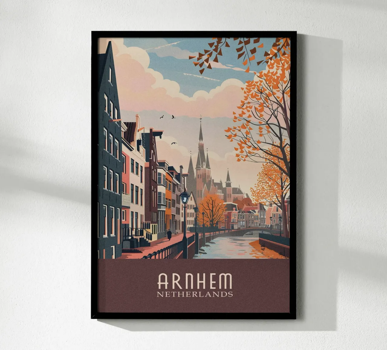 Arnhem city Netherlands carta hahnemühle da Travelstudio