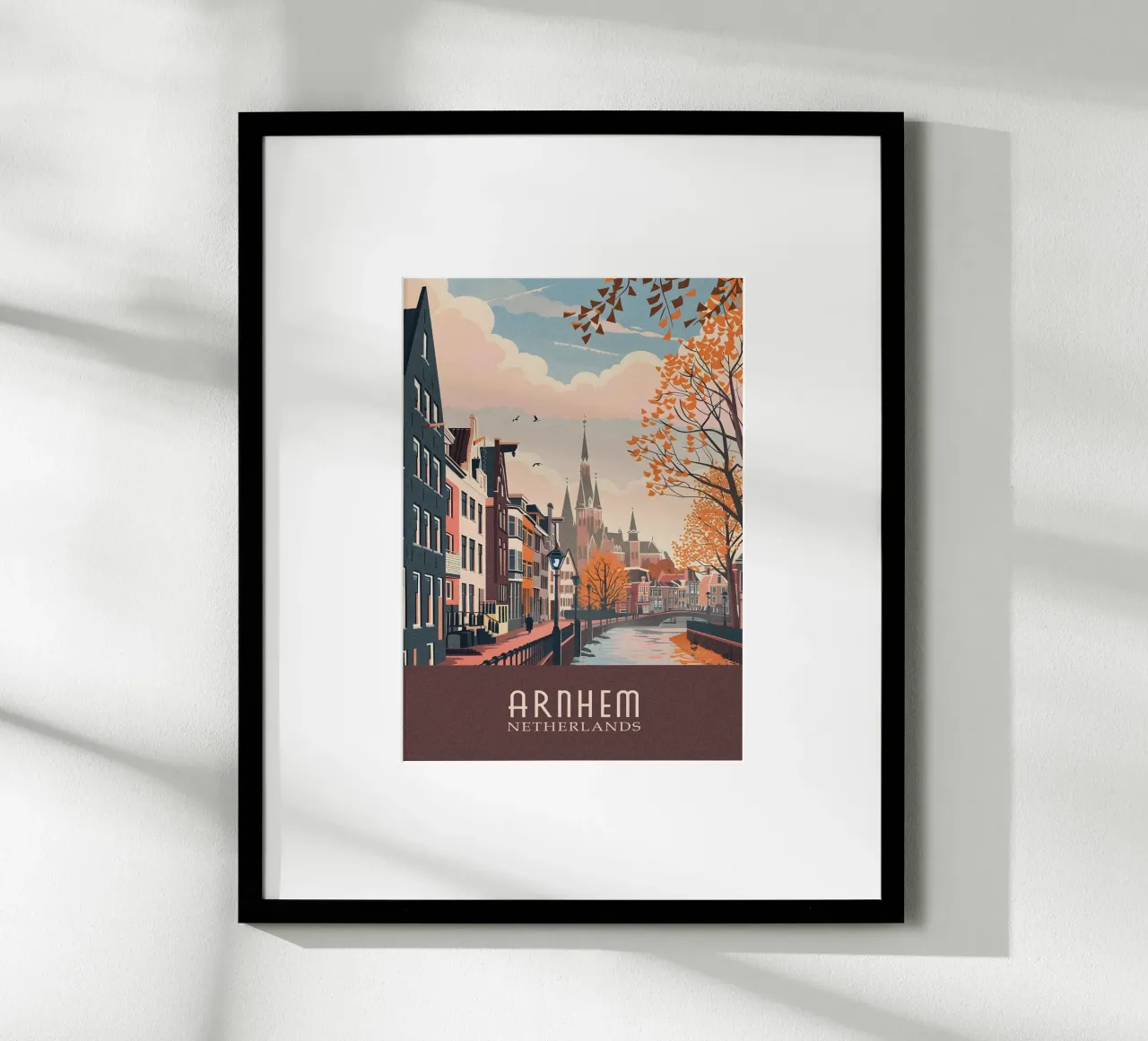Arnhem city Netherlands carta hahnemühle da Travelstudio