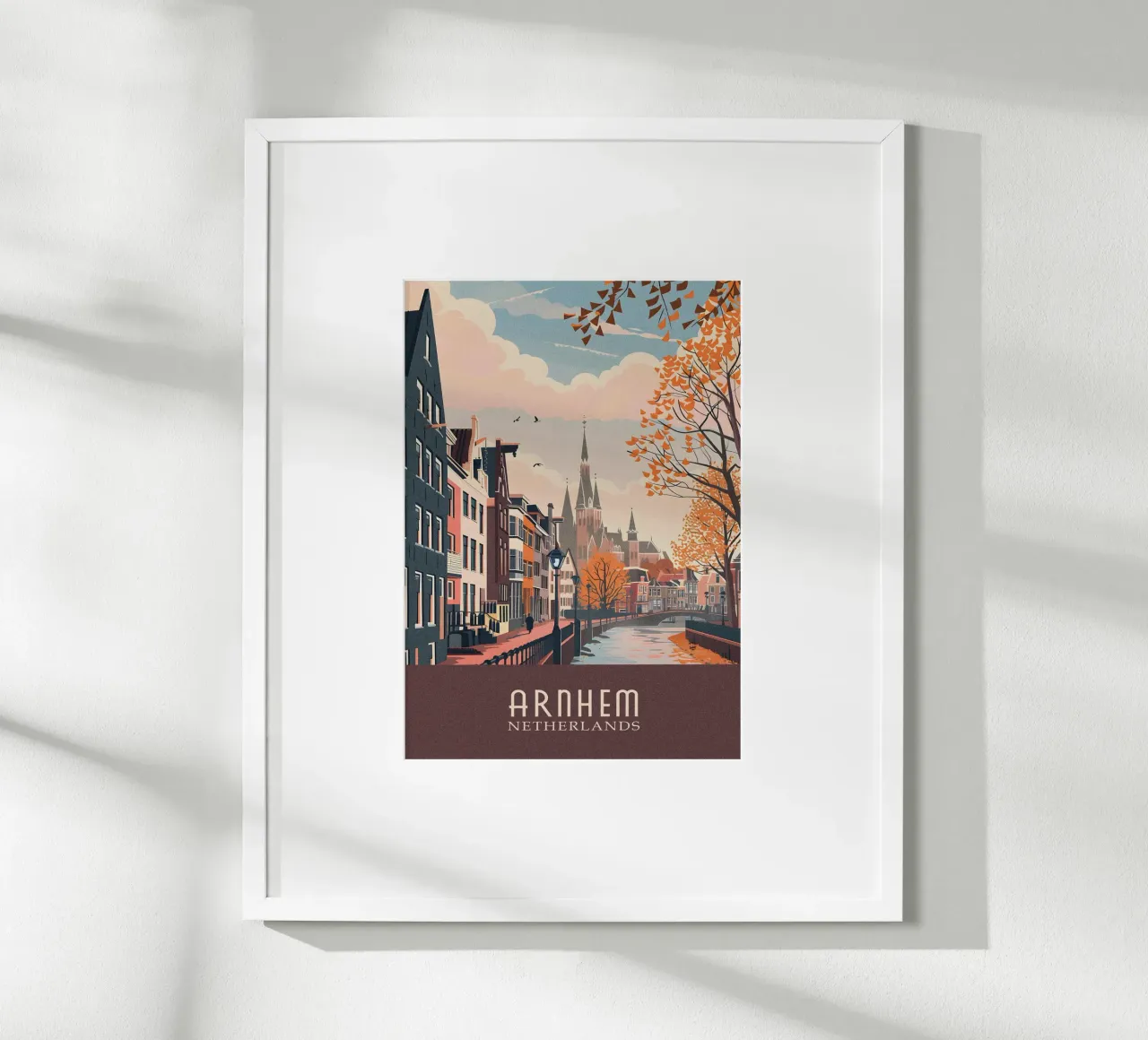 Arnhem city Netherlands carta hahnemühle da Travelstudio