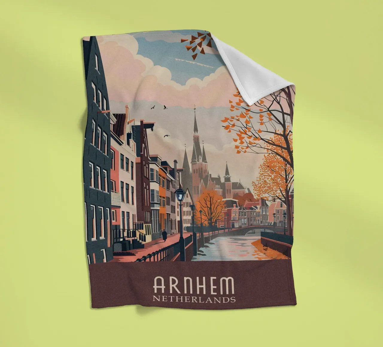 Arnhem city Netherlands coperta in pile da Travelstudio