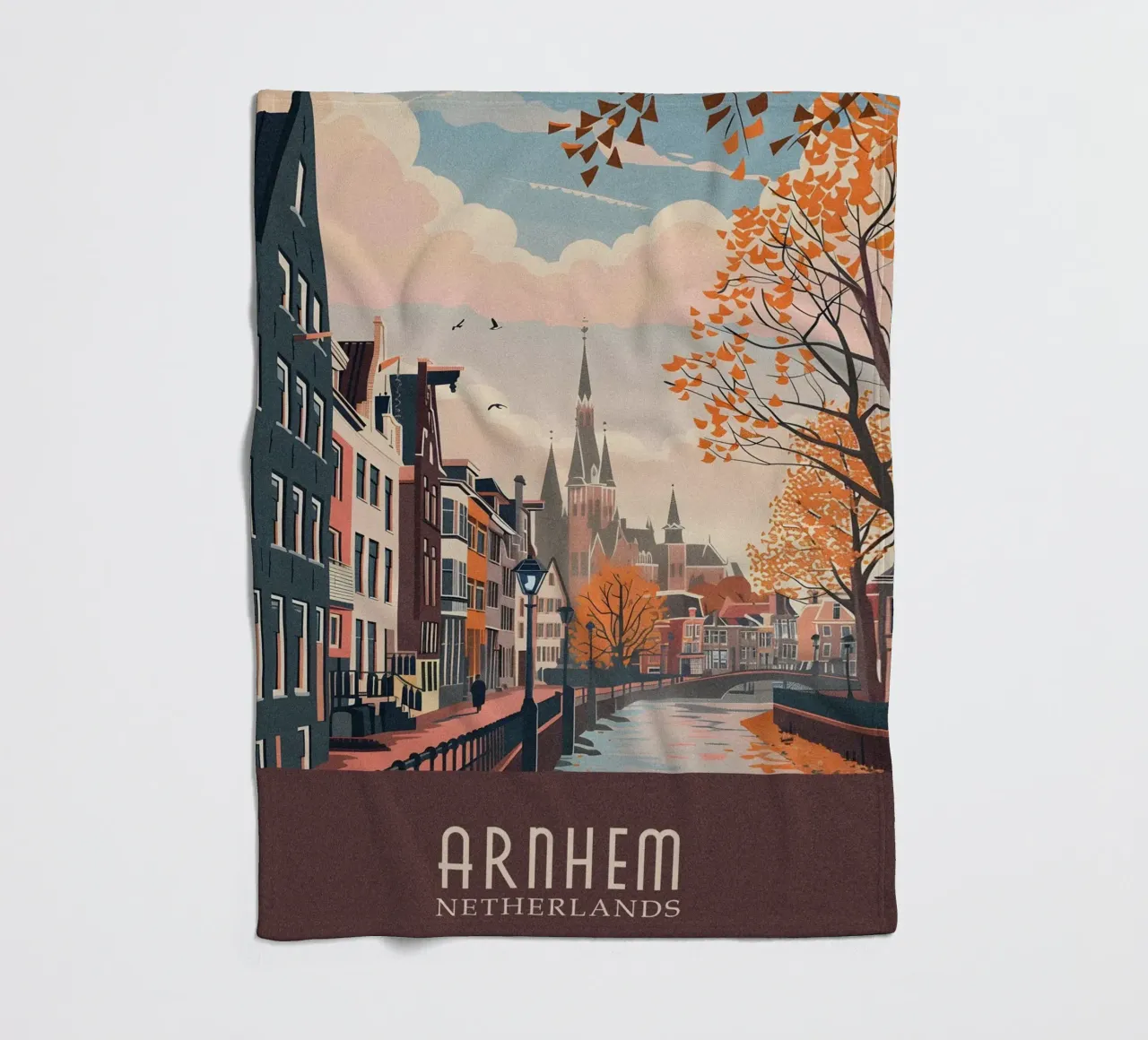 Arnhem city Netherlands coperta in pile da Travelstudio
