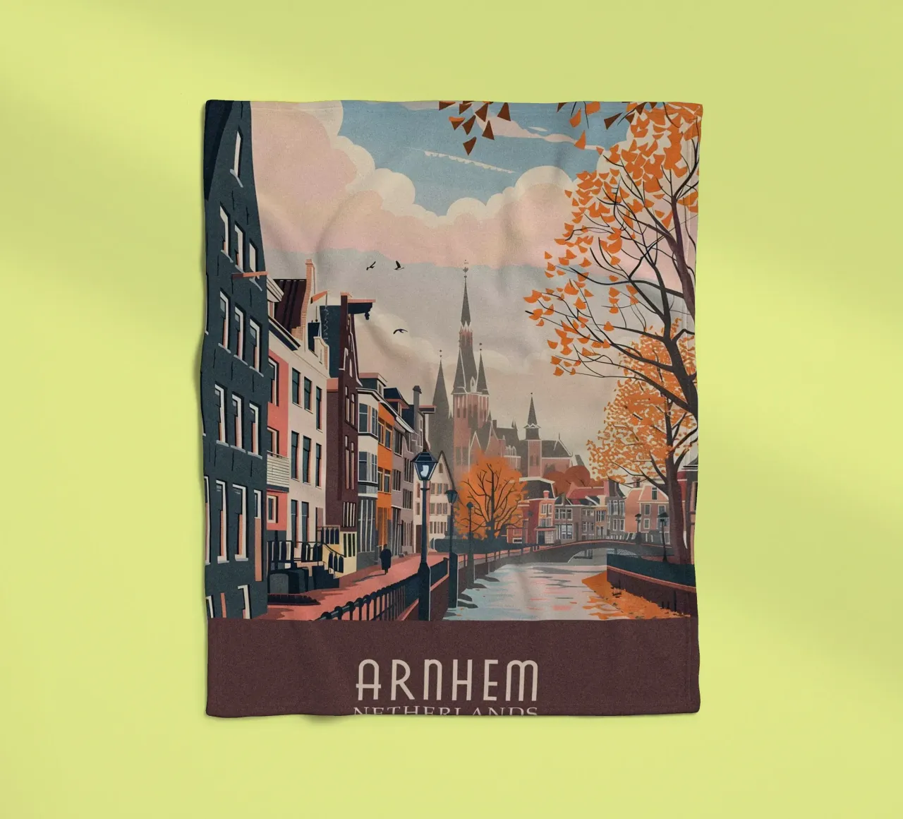 Arnhem city Netherlands coperta in pile da Travelstudio
