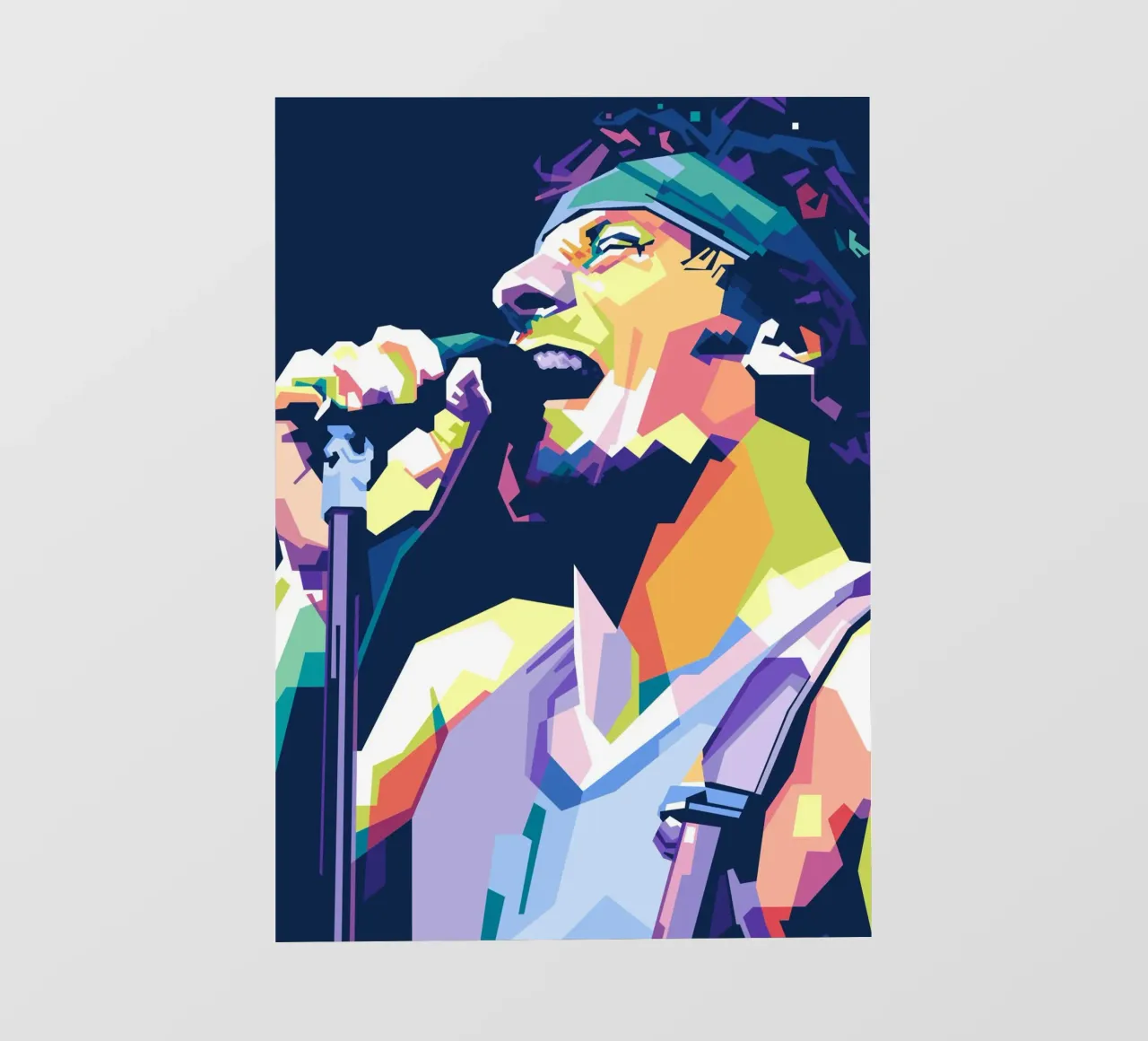 Bruce Springsteen WPAP telo in pvc da Alkahfsmart