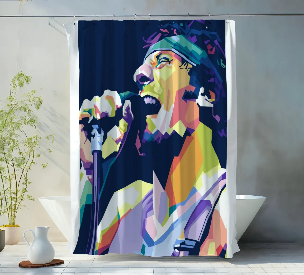 Bruce Springsteen WPAP tenda da doccia da Alkahfsmart
