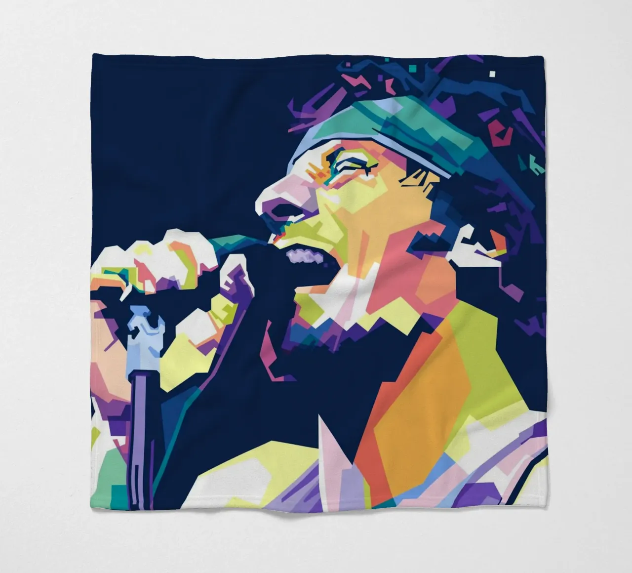 Bruce Springsteen WPAP coperta in pile da Alkahfsmart