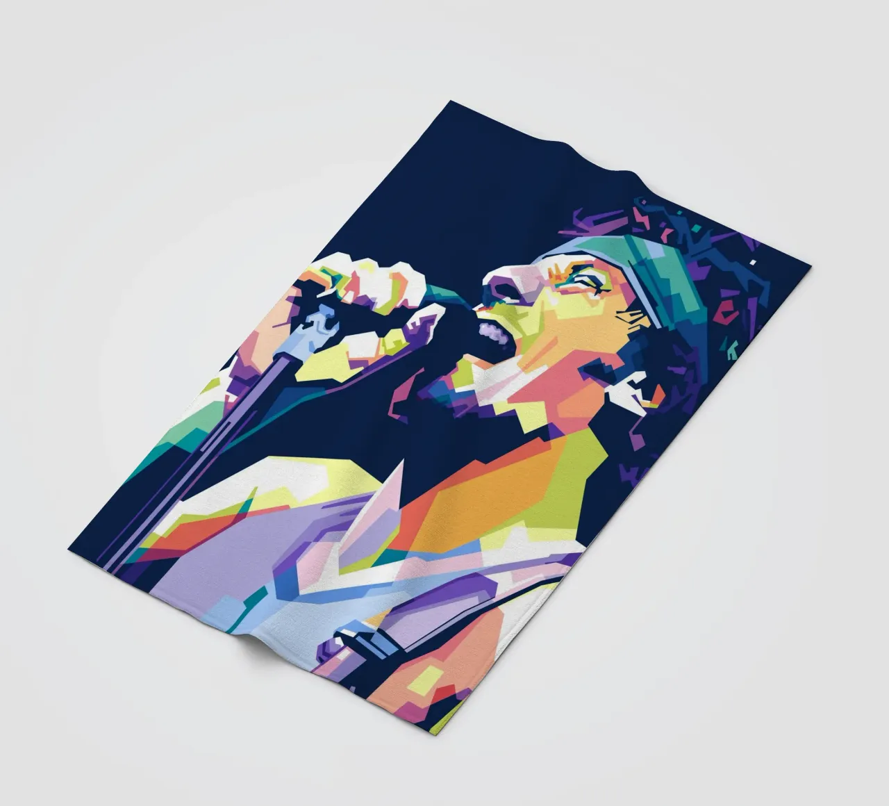 Bruce Springsteen WPAP coperta in pile da Alkahfsmart