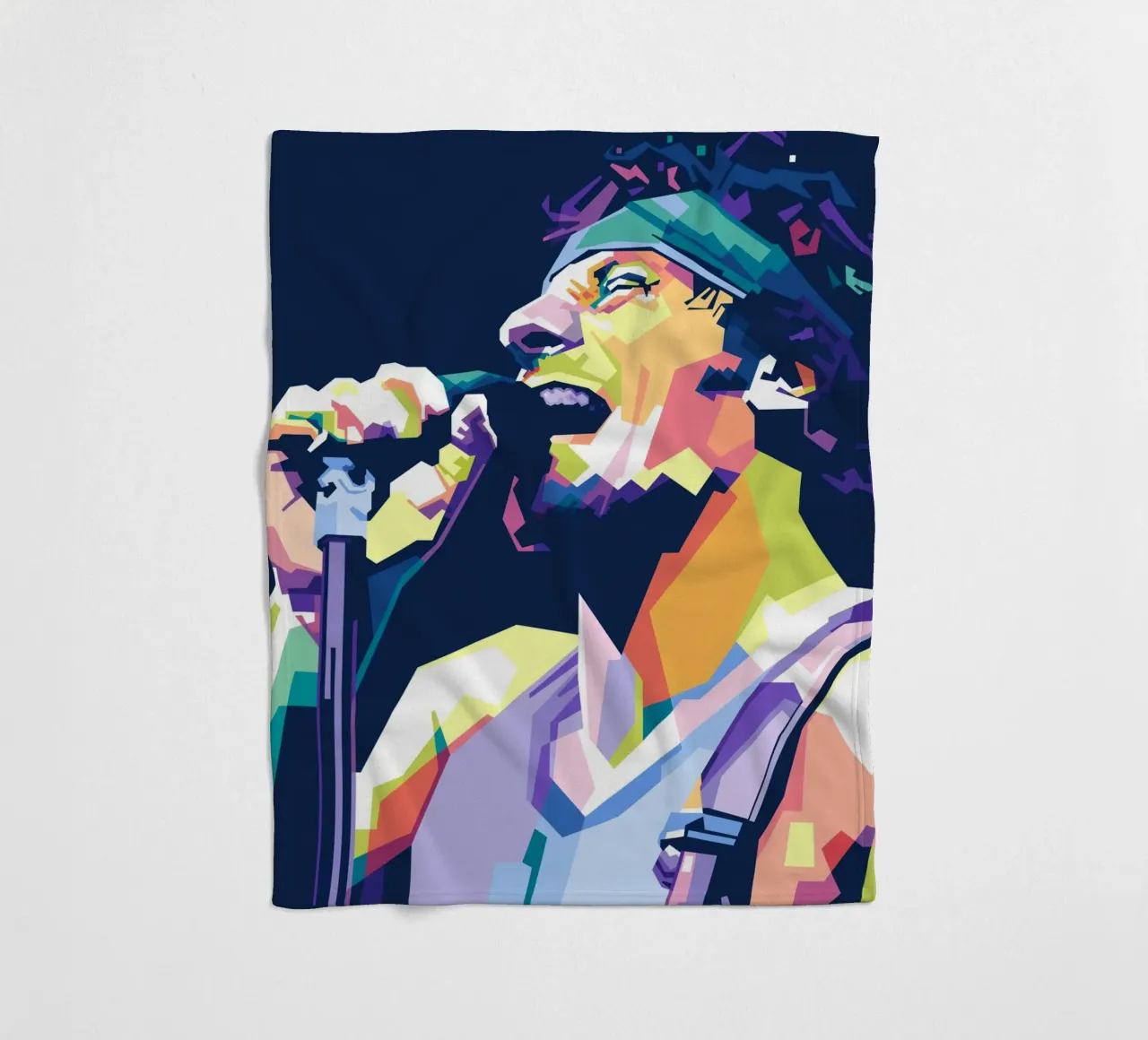 Bruce Springsteen WPAP coperta in pile da Alkahfsmart