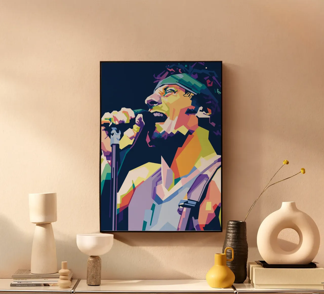 Bruce Springsteen WPAP plexiglass da Alkahfsmart