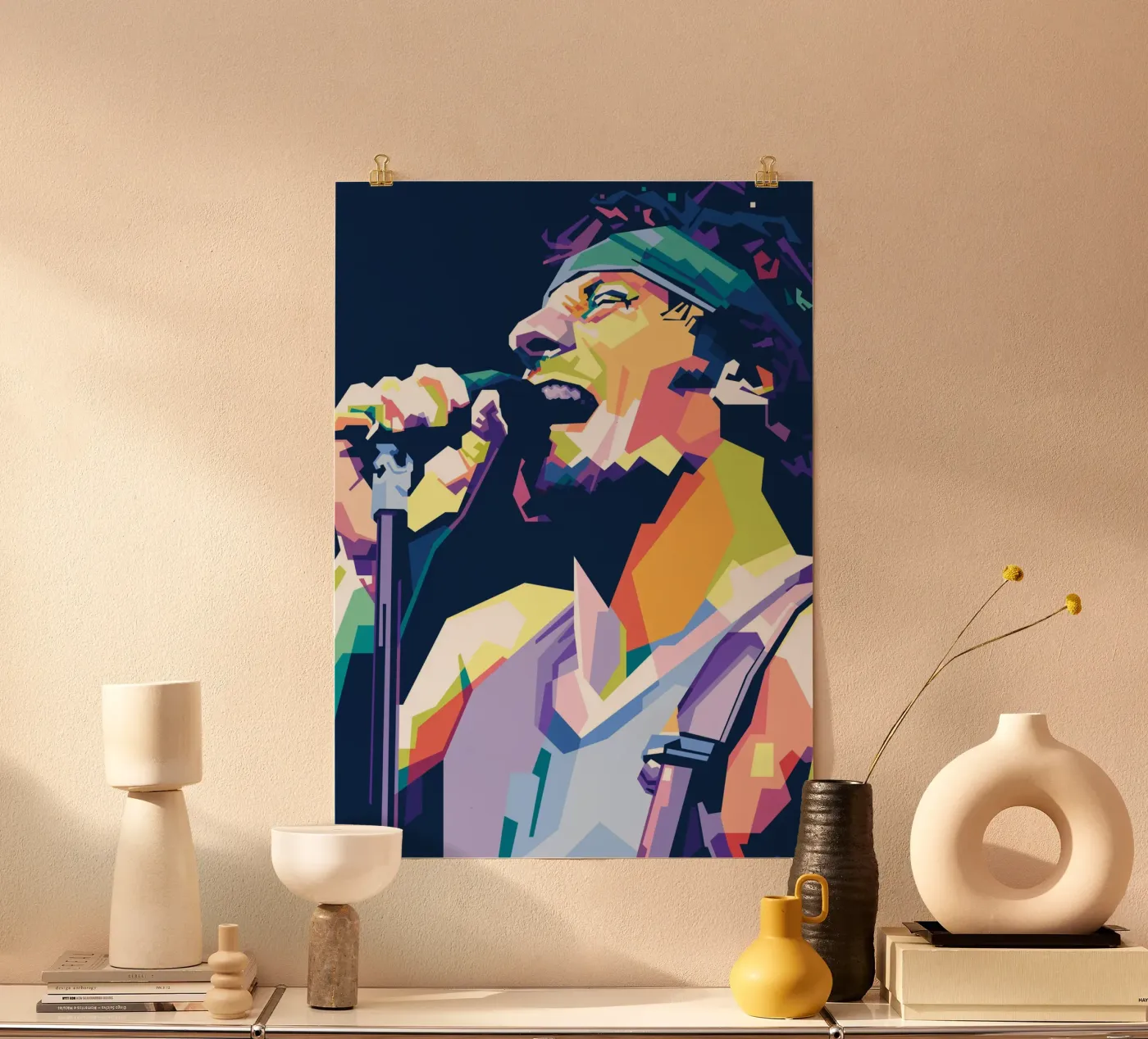 Bruce Springsteen WPAP poster da Alkahfsmart
